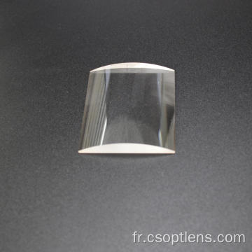 Lentille cylindrique rectangulaire en fluorure de magnésium (MgF2)